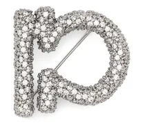 Brosche in Omega-Form - Silber