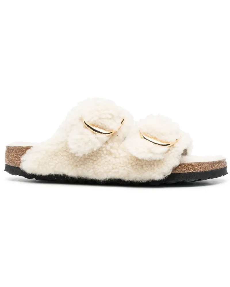 Birkenstock Arizona Pantoletten mit Schnallen - Nude Nude