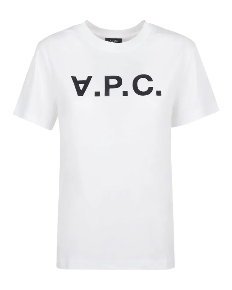A.P.C. logo-print T-shirt - Weiß Weiß