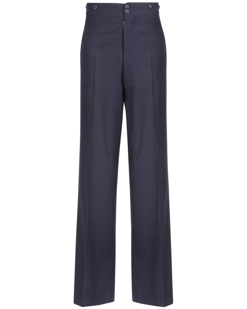 Maison Margiela Barathea Hose - Blau Blau