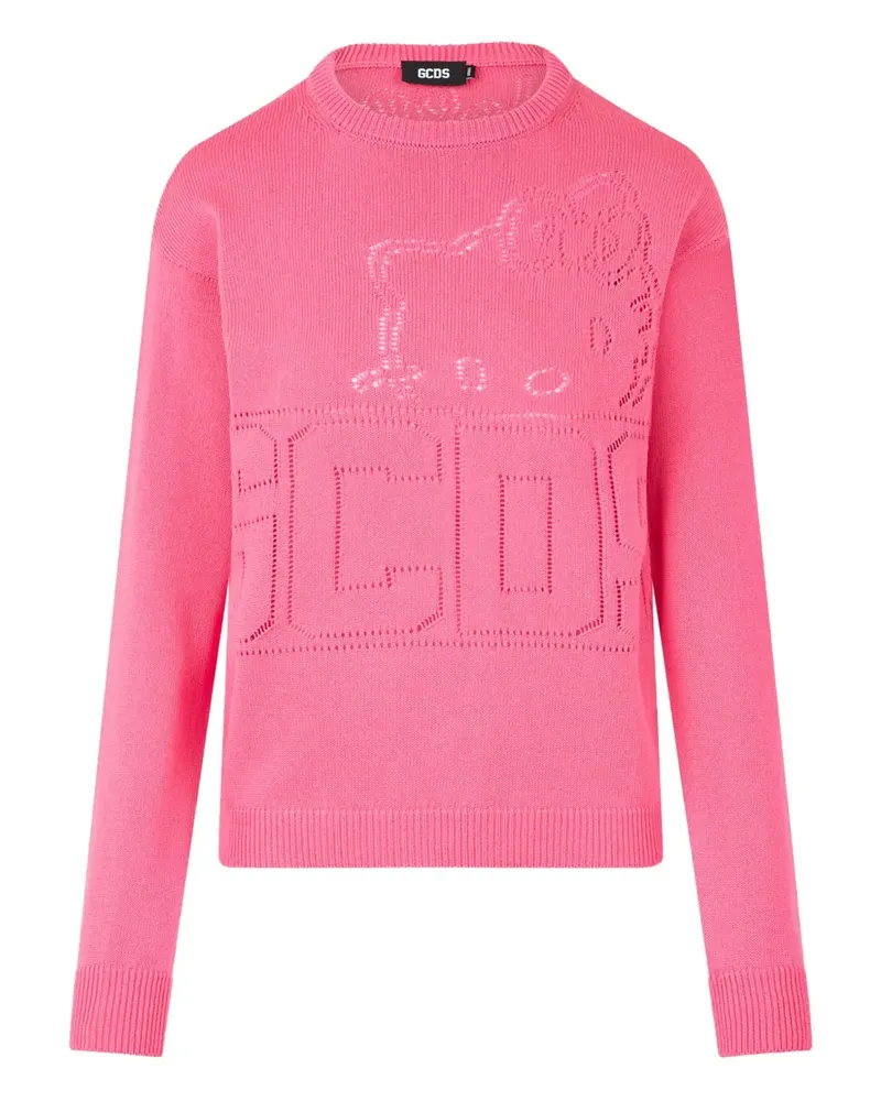 GCDS x Hello Kitty Cropped-Pullover - Rosa Rosa