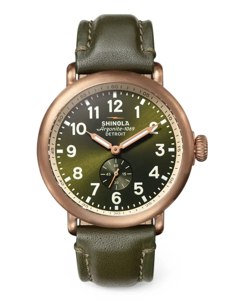 SHINOLA Runwell Sub Second 43mm watch - Grün Grün