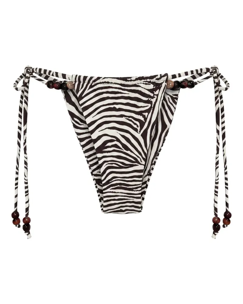 NICHOLAS Leni bikini bottoms - graphic zebra - Nude Nude