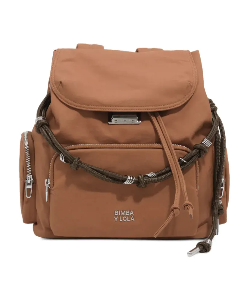 BIMBA Y LOLA Großer Rucksack mit Tasche - Braun Braun