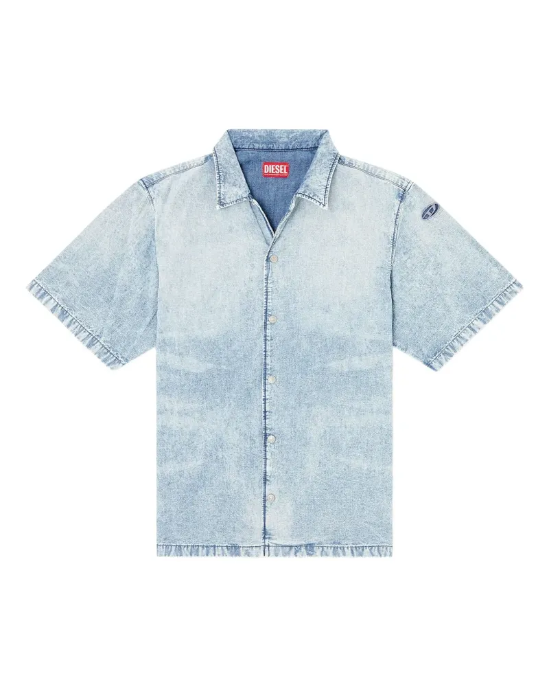 Diesel D-Nabil-S4 buttoned shirt - Blau Blau