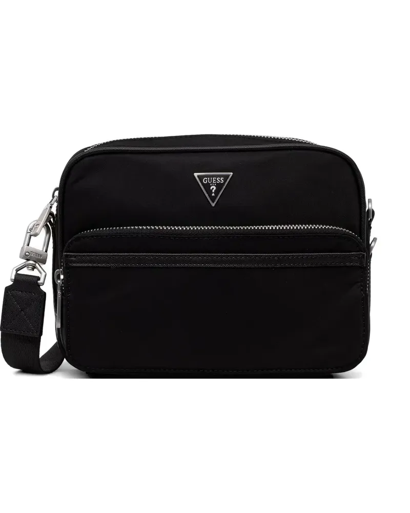Guess mini Milano logo-plaque messenger bag - Schwarz Schwarz