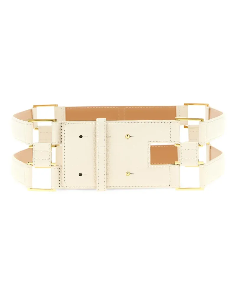 Elisabetta Franchi Gürtel im Layering-Look - Nude Nude