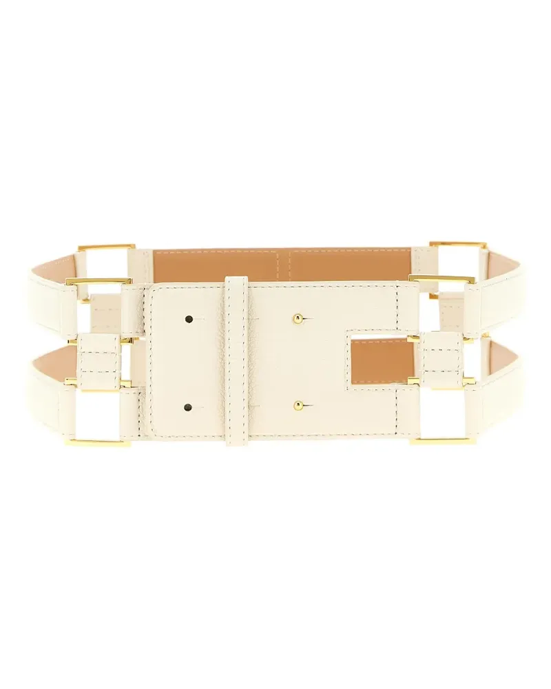 Elisabetta Franchi double-band belt - Nude Nude