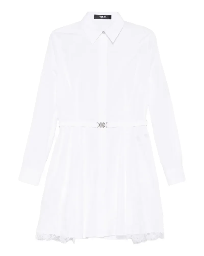 Versace lace insert mini dress - Weiß Weiß