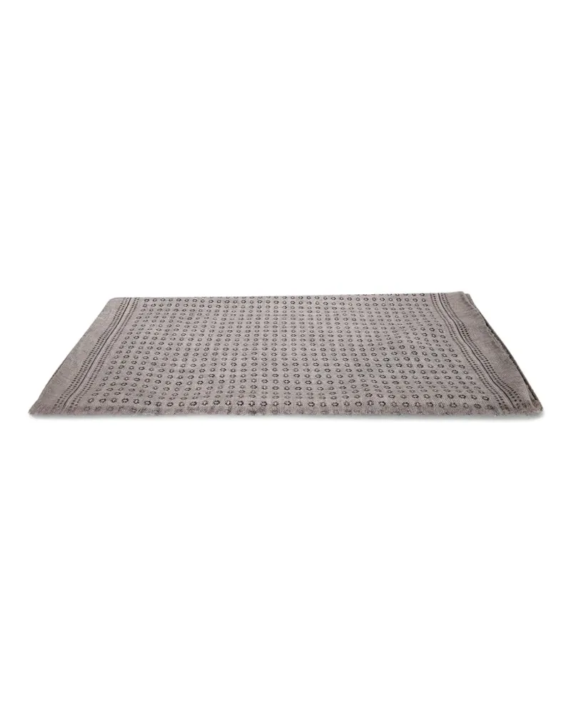 Dell'oglio Schal mit geometrischem Print - Grau Grau