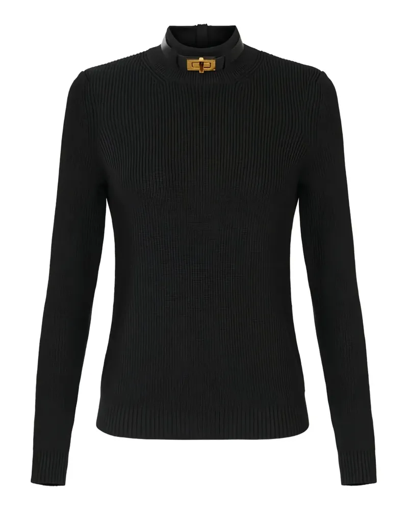Elisabetta Franchi Pullover aus Wollgemisch - Schwarz Schwarz