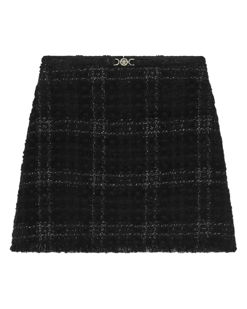 Versace check-pattern mini skirt - Schwarz Schwarz