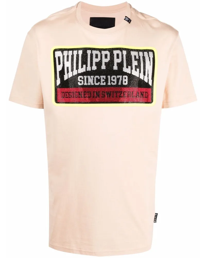 Philipp Plein T-Shirt mit Logo-Print - Nude Nude
