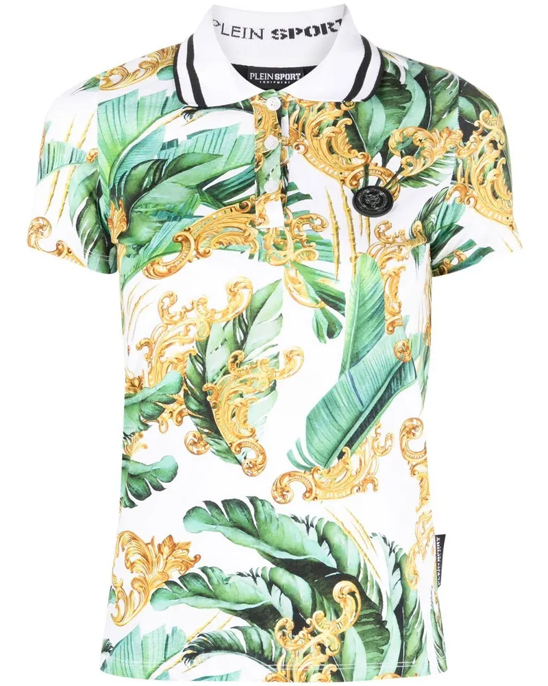 Philipp Plein Hemd mit Blumen-Print - Grün Grün