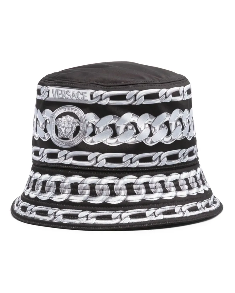 Versace Medusa Chains Fischerhut - Schwarz Schwarz