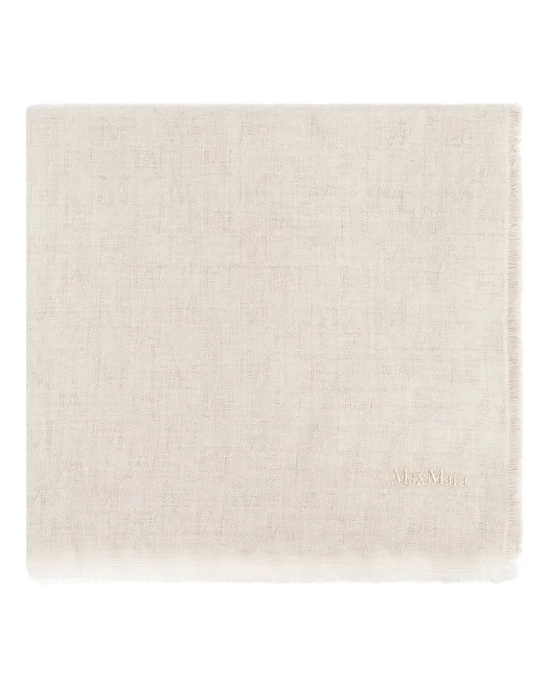 Max Mara Schal mit Zaubermuster - Nude Nude