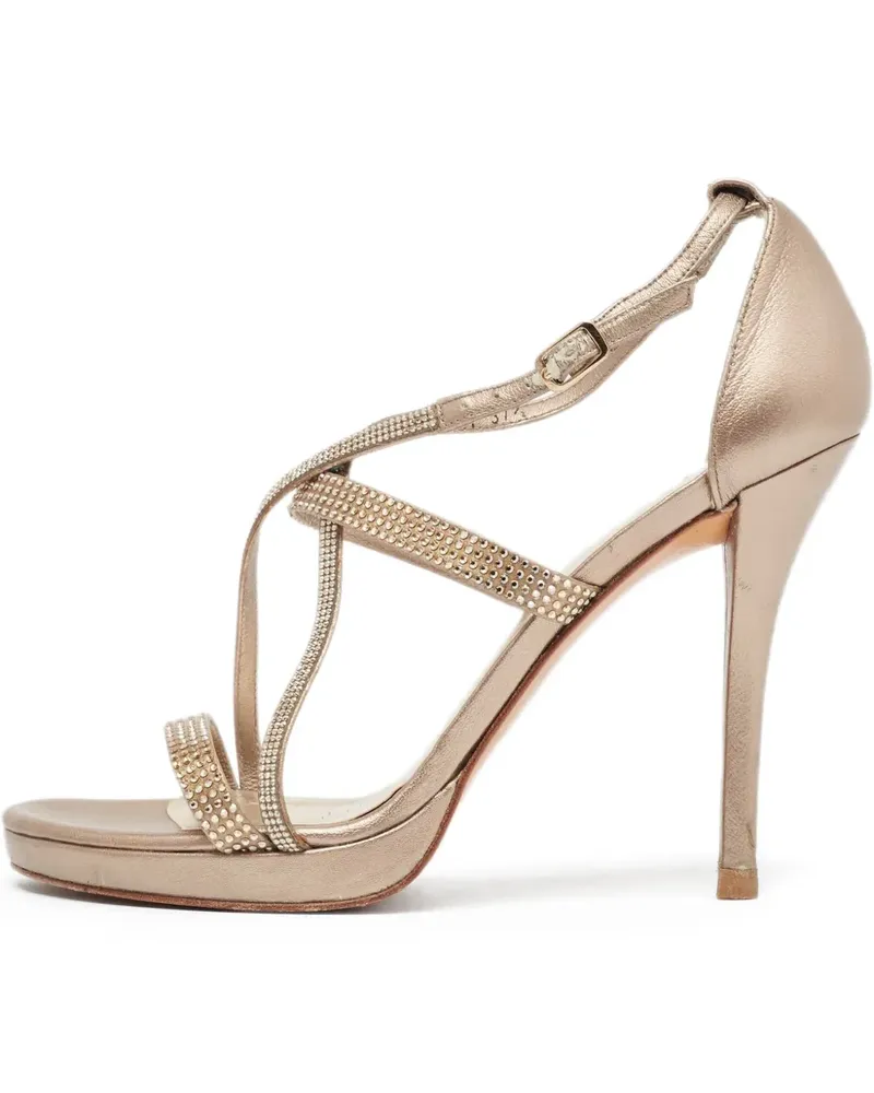 Stuart Weitzman Pre-owned Riemensandalen 100mm - Gold Gold