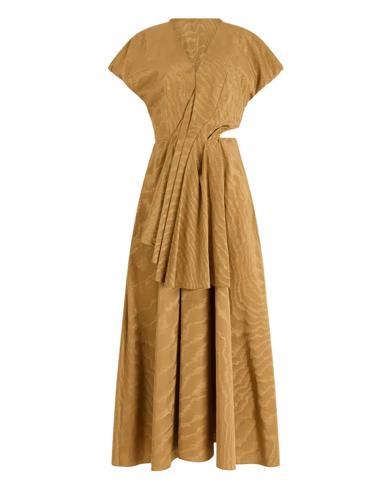 Rosie Assoulin cut-out moire dress - Gelb Gelb