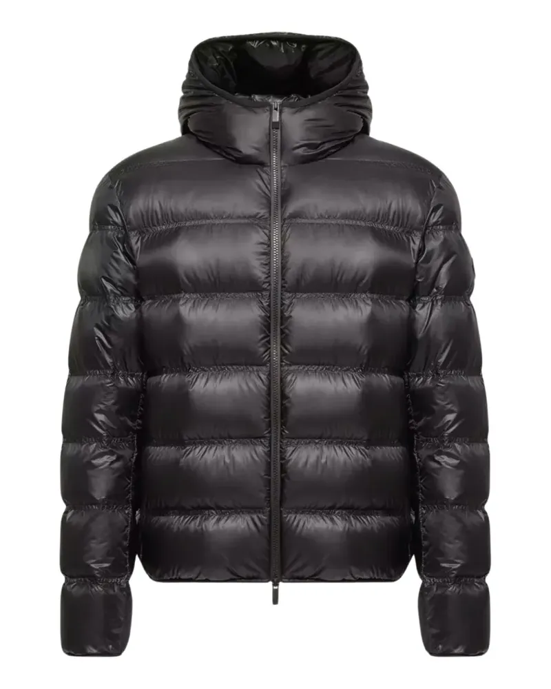 Moncler Gesteppte Guadiana Kapuzenjacke - Schwarz Schwarz