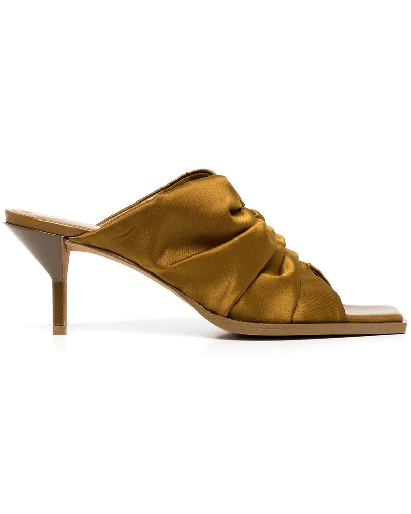 3.1 phillip lim Geraffte Georgia Pantoletten 60mm - Grün Grün