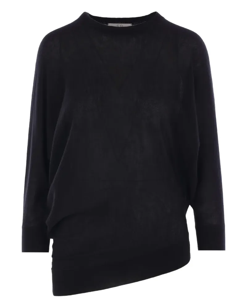 Co Pullover mit asymmetrischem Saum - Schwarz Schwarz