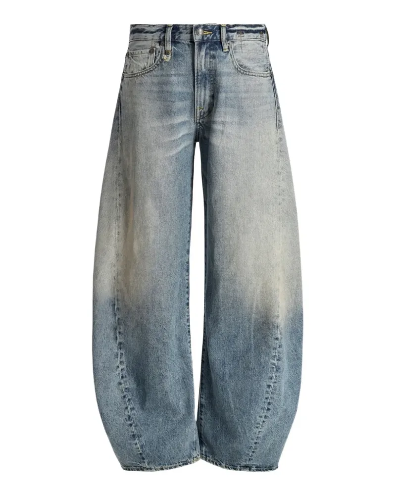 R13 Janine Jeans mit abgerundetem Bein - Blau Blau
