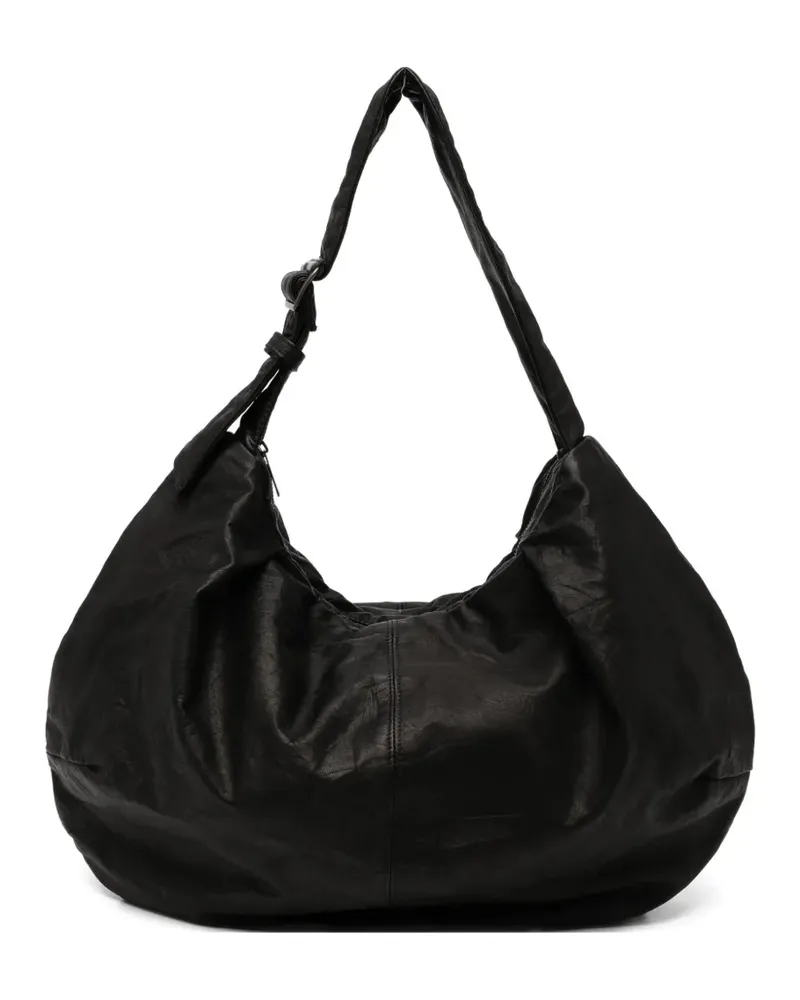 Yohji Yamamoto Schultertasche im Gyoza-Style - Schwarz Schwarz