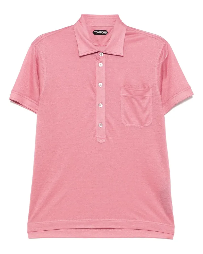 Tom Ford Kurzärmeliges Poloshirt - Rosa Rosa