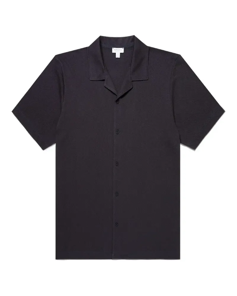 Sunspel Riviera camp-collar shirt - Blau Blau