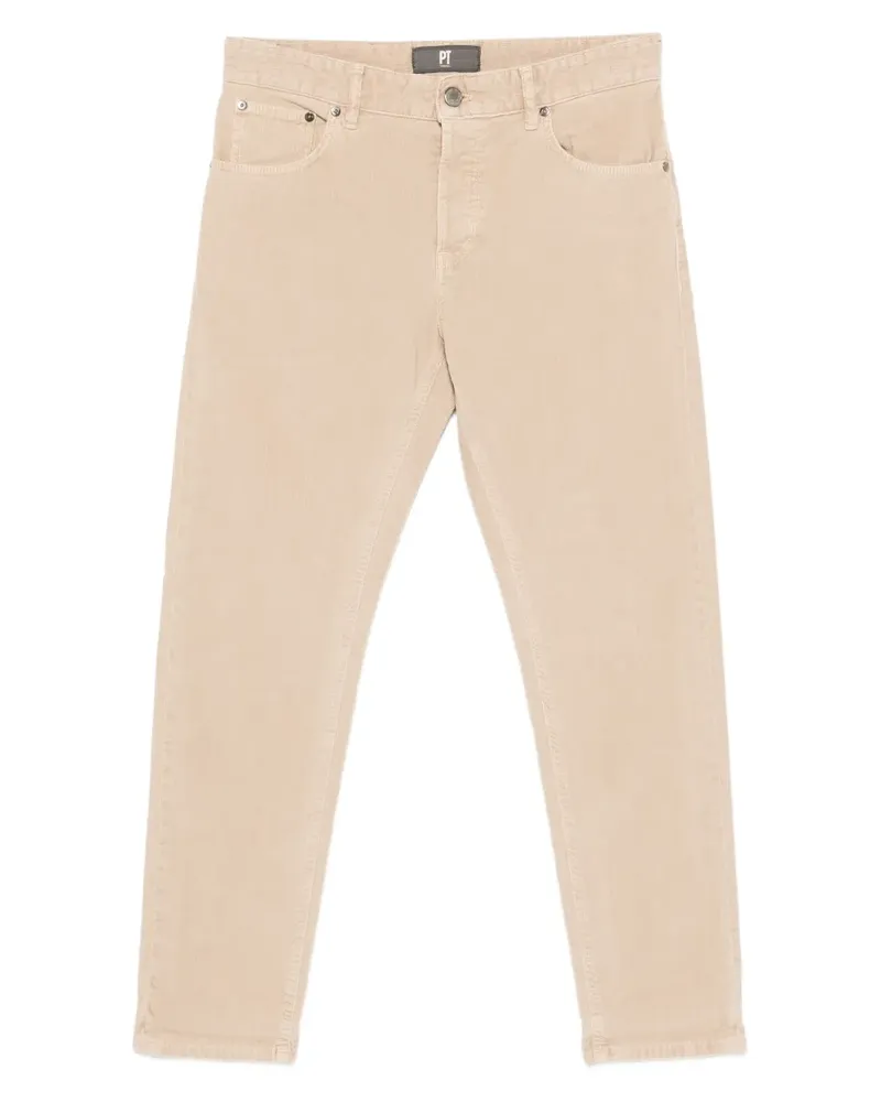 PT TORINO Cordhose im Five-Pocket-Design - Nude Nude