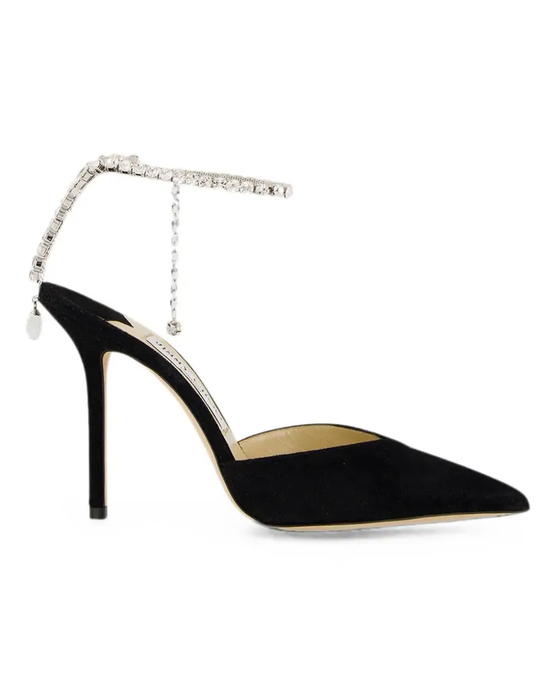 Jimmy Choo Saeda crystal-chain pumps - Schwarz Schwarz