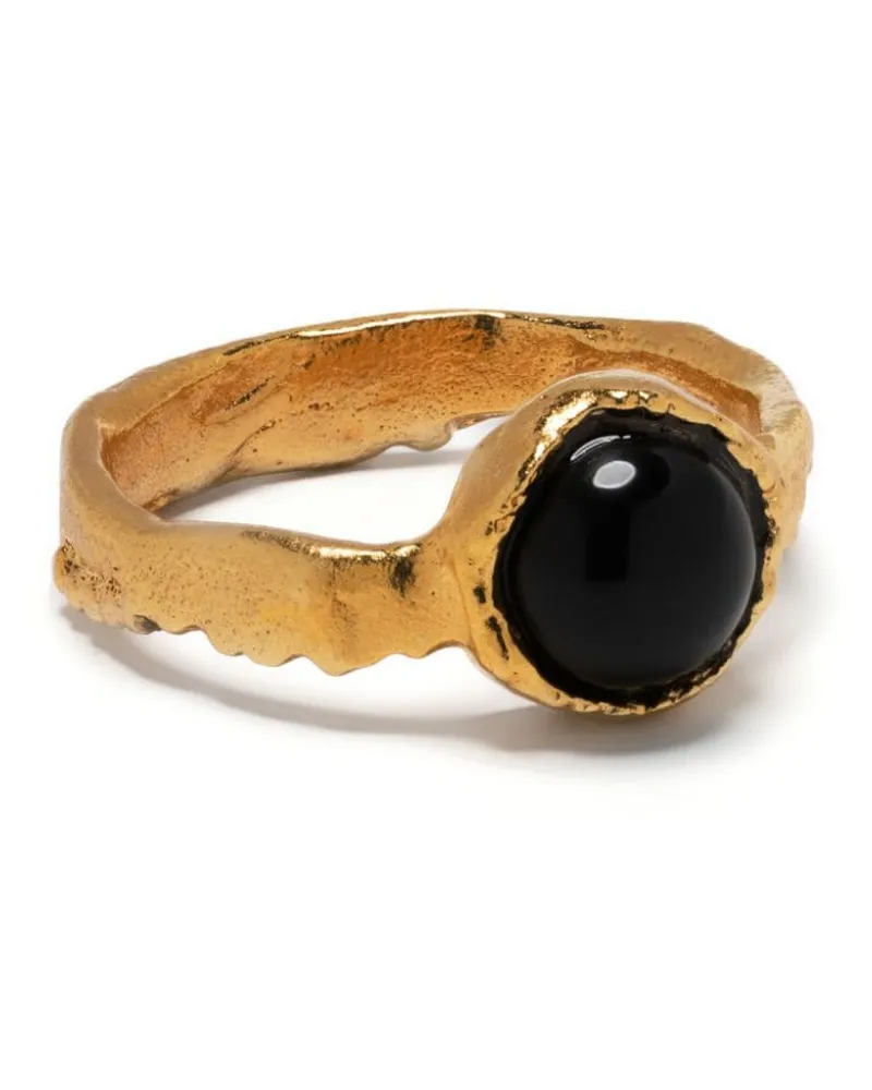 Alighieri The Midnight Rock onyx ring - Gold Gold