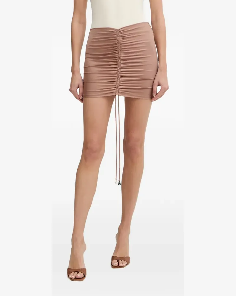 Patrizia Pepe ruched drawstring skirt - Nude Nude