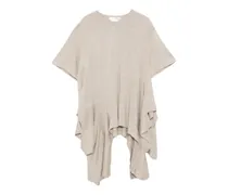Drapiertes T-Shirt - Nude
