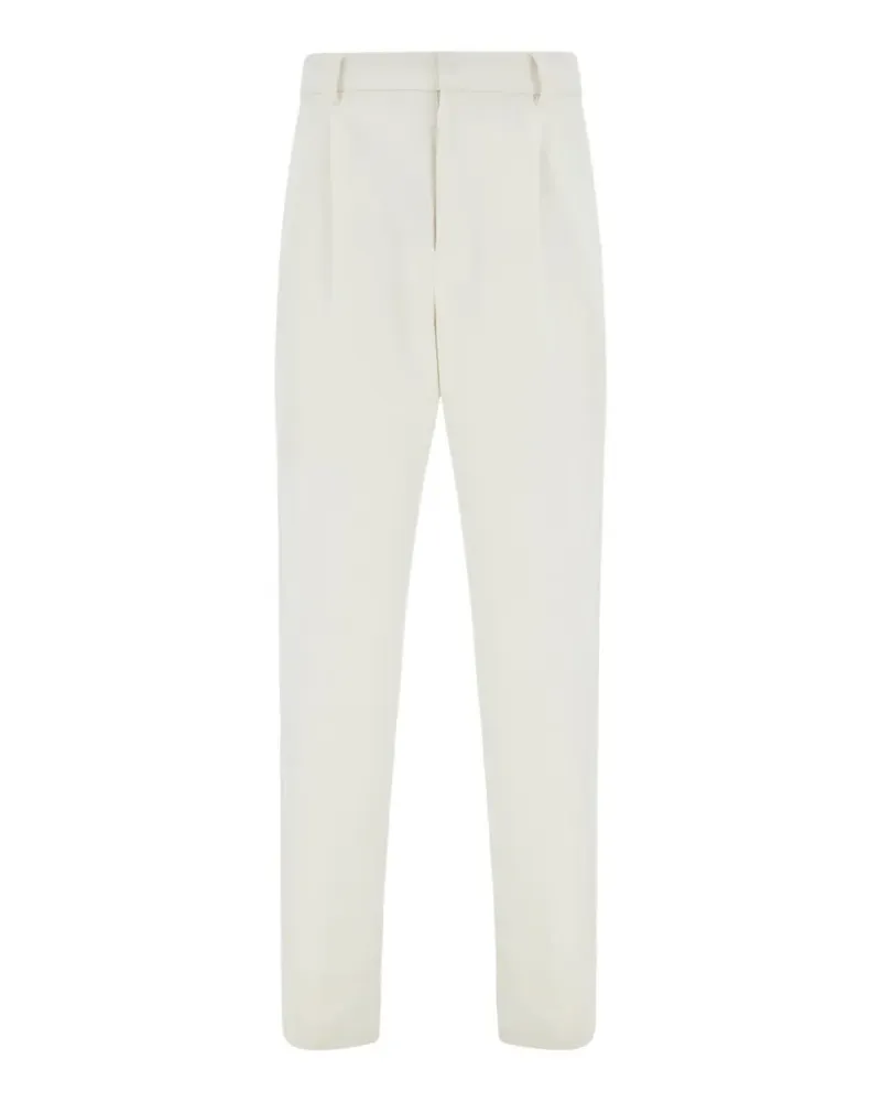 Ferragamo Klassische Bundfaltenhose - Weiß Weiß