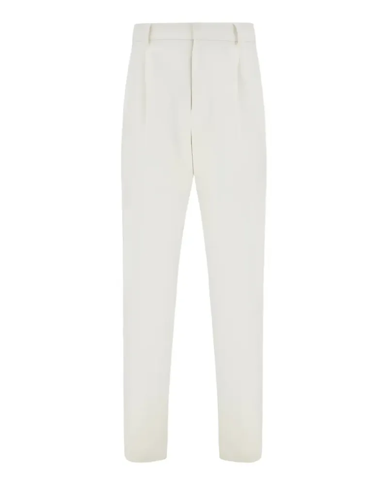 Ferragamo Klassische Bundfaltenhose - Weiß Weiß