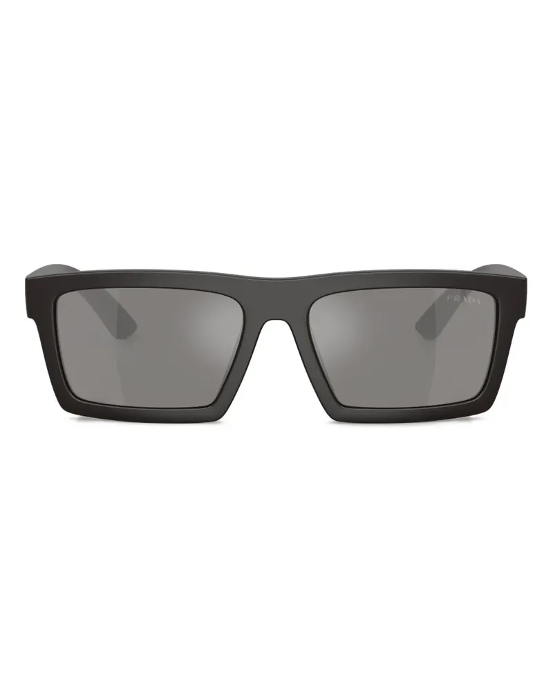 Prada Sonnenbrille mit eckigem Gestell - Grau Grau