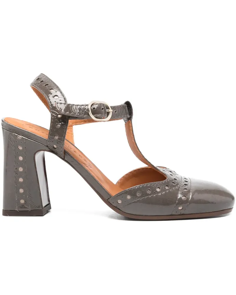 Chie Mihara 90mm Mira T-strap heeled pumps - Grau Grau