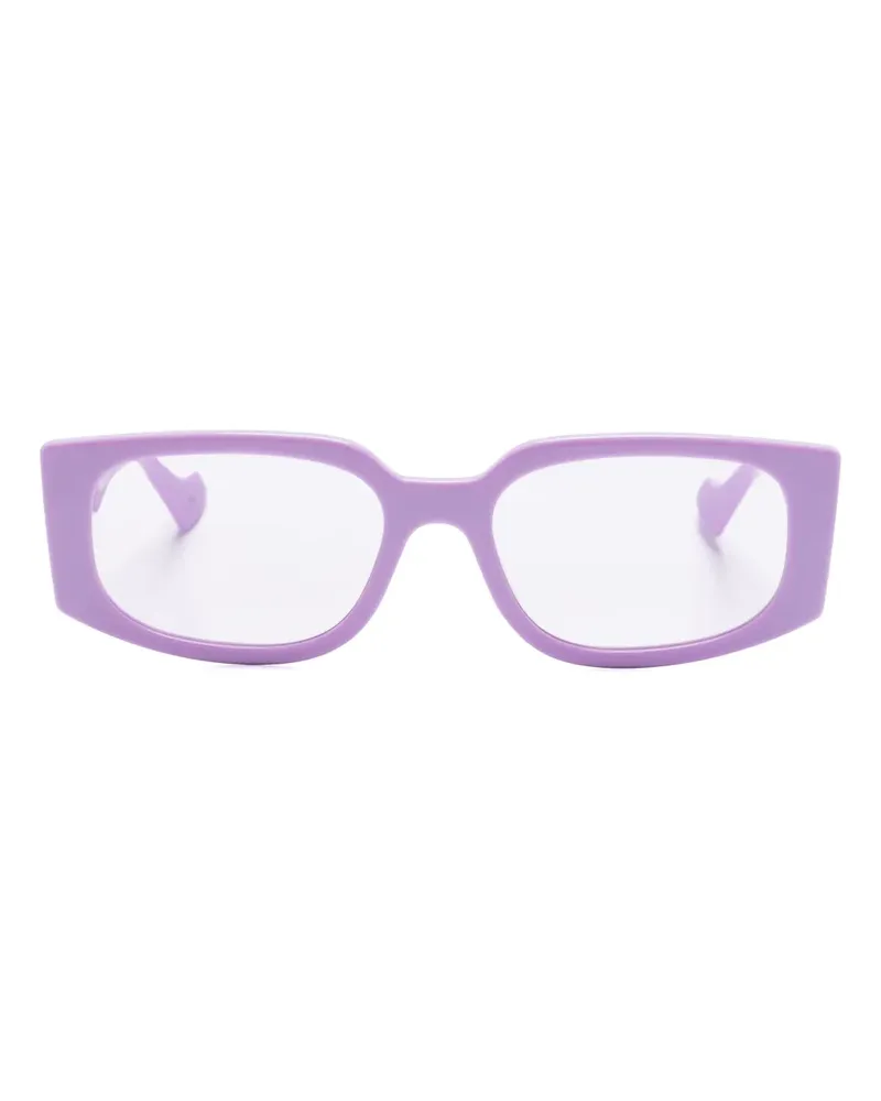 Gucci Eckige Sonnenbrille mit GG - Violett Violett