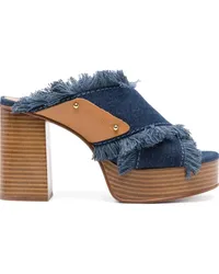 See by Chloé Mules mit Plateausohle Blau