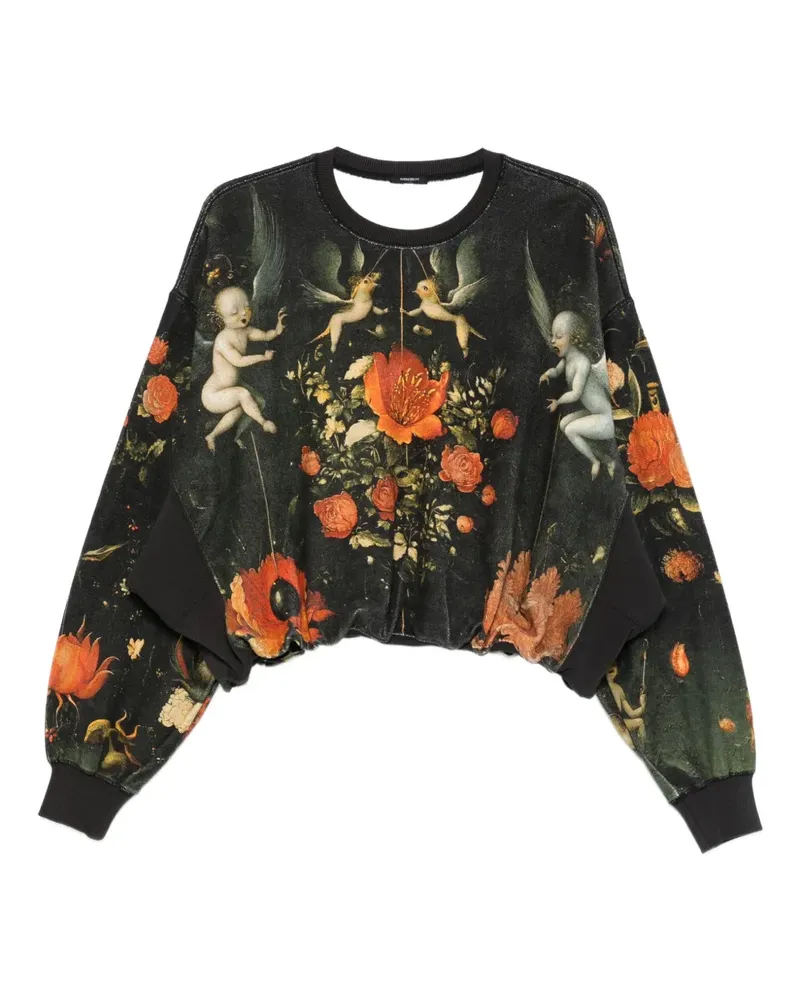 R13 printed sweatshirt - Schwarz Schwarz