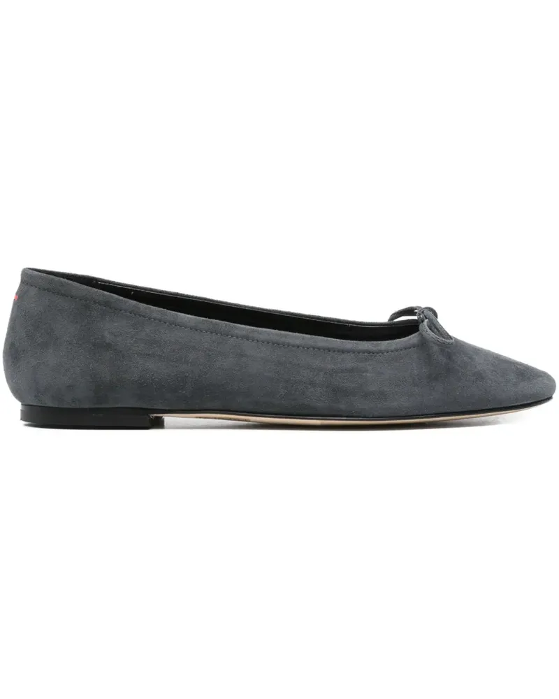 aeyde Ballerinas mit Schleifendetail - Grau Grau