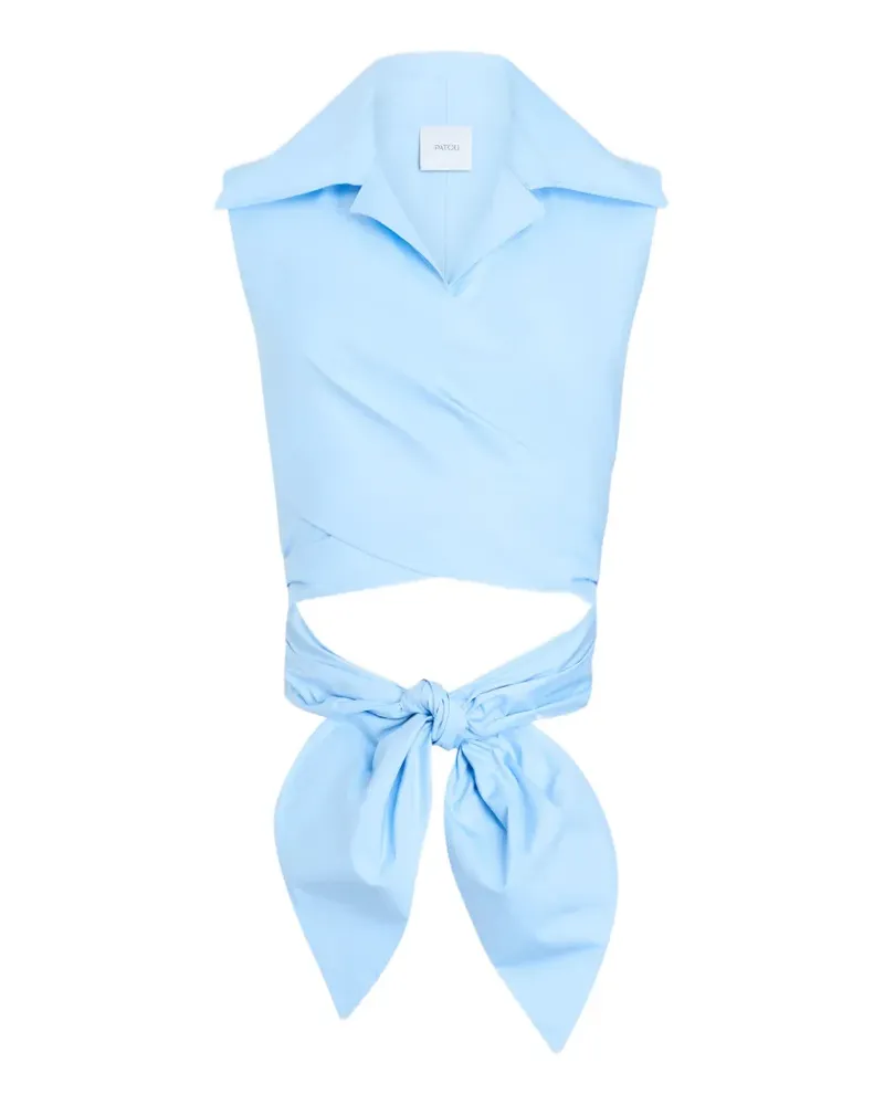 Patou Drapiertes Top - Blau Blau