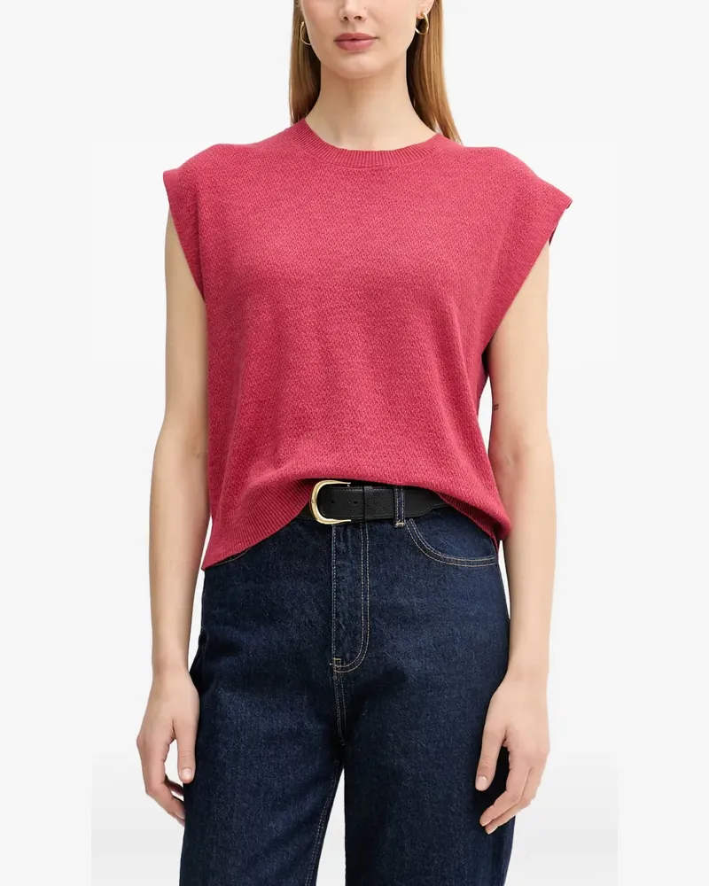 Benetton Gerippter Pullunder - Rosa Rosa