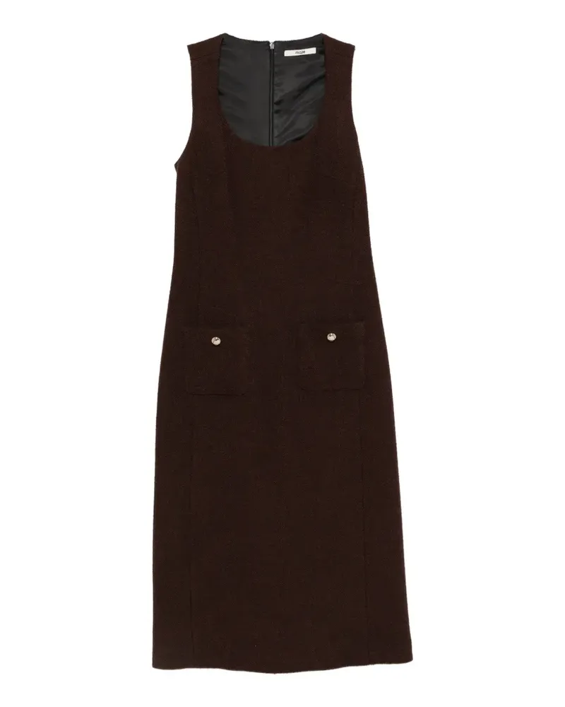 Maje Kleid mit Knöpfen - Braun Braun