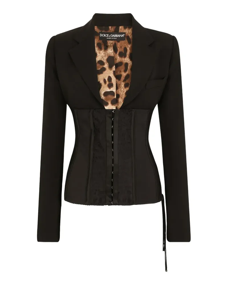 Dolce & Gabbana Blazer mit Schnürung - Schwarz Schwarz