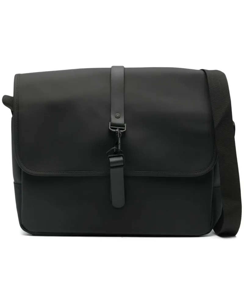 RAINS Laptoptasche mit Klappe - Schwarz Schwarz