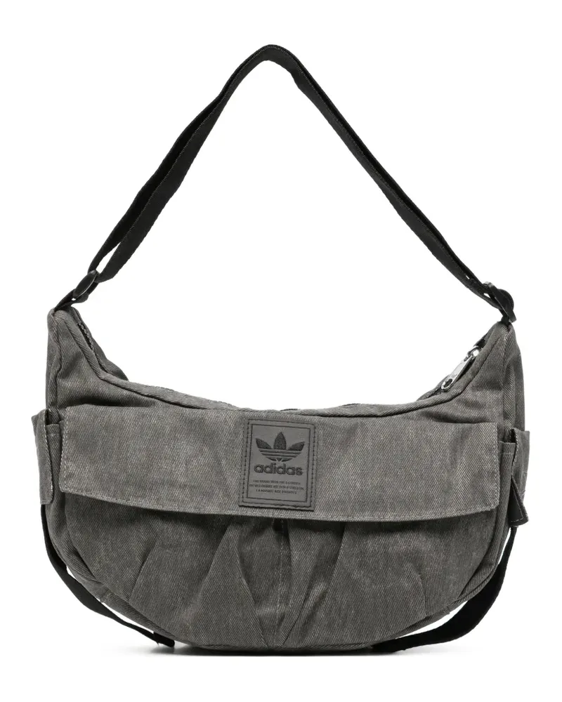 adidas Moon Schultertasche mit Falten - Grau Grau