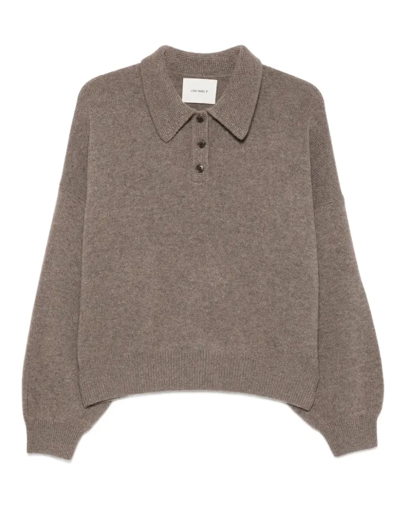 Lisa Yang button-fastening polo shirt - Braun Braun