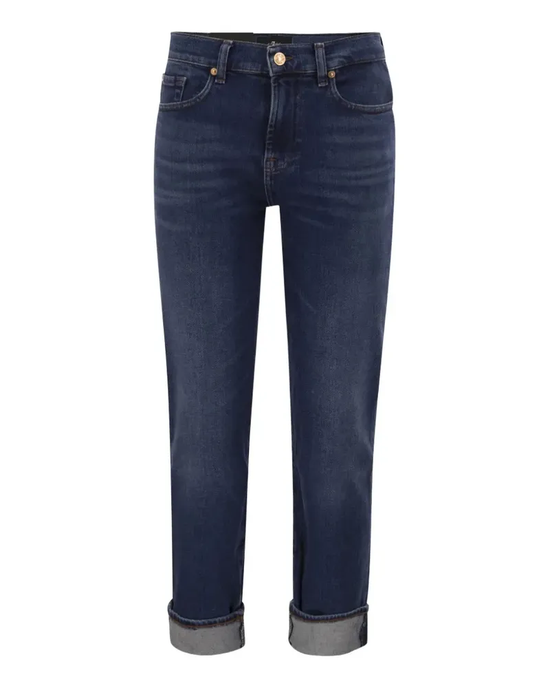 7 for all mankind Relaxed Skinny turn-up hem jeans - Blau Blau